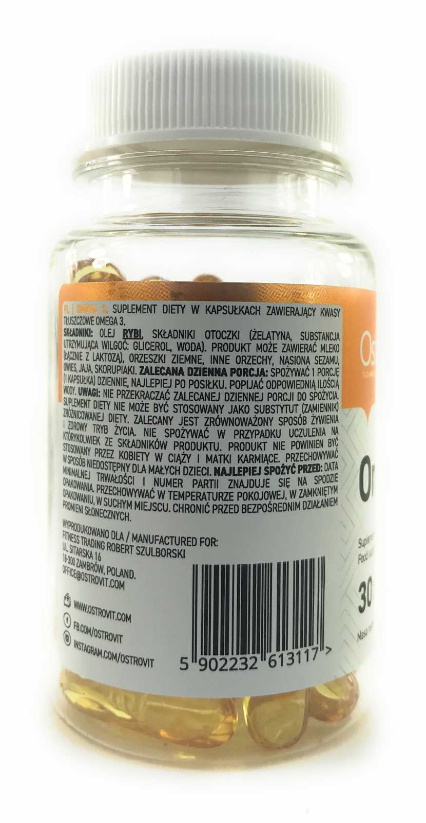 OstroVit Ômega 3 30 cápsulas