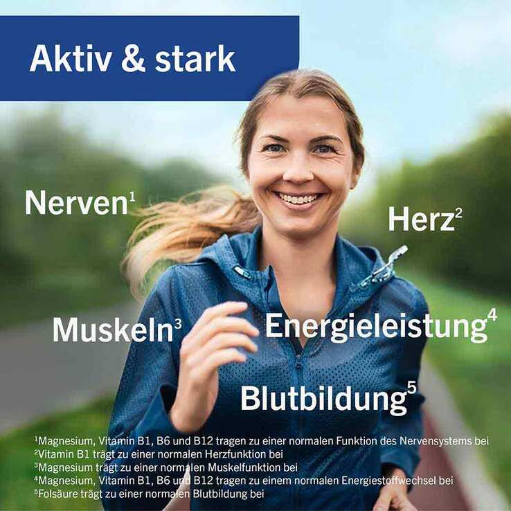 Taxofit Magnesium 400 + B1 + B6 + B12 + Folsäure Tabletten, 45 St
