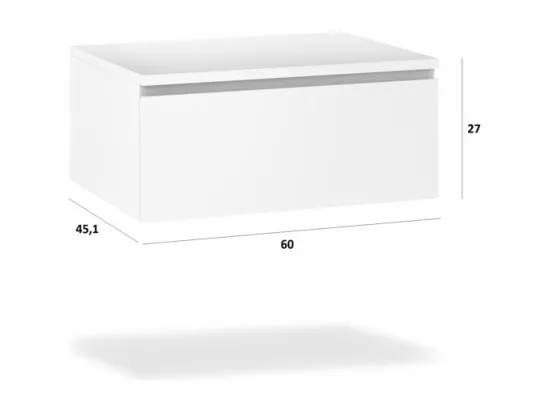 Ensemble de salle de bain 7 pièces ASTRA chêne miel/blanc