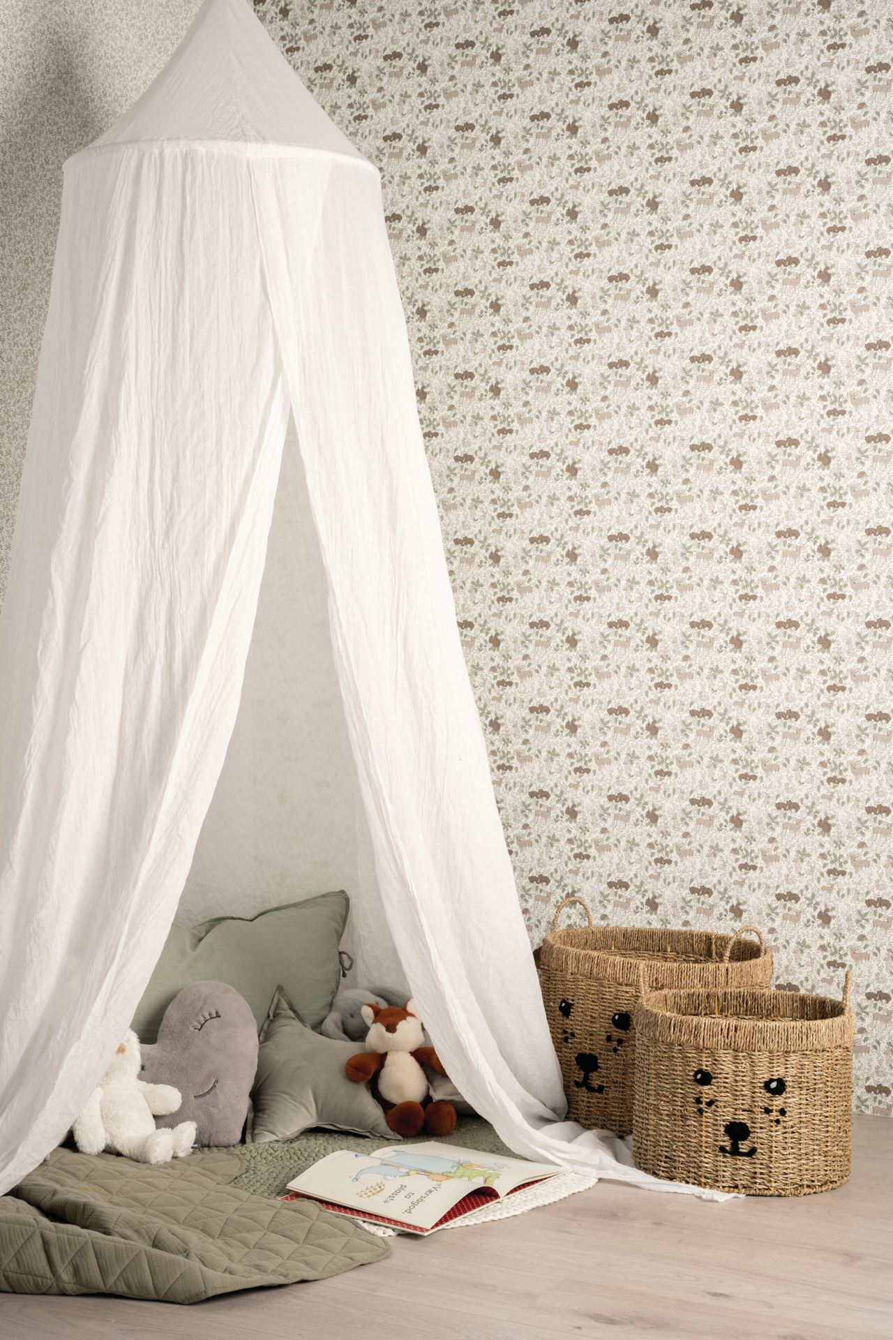 Tapet blå - 53 cm x10,5 m