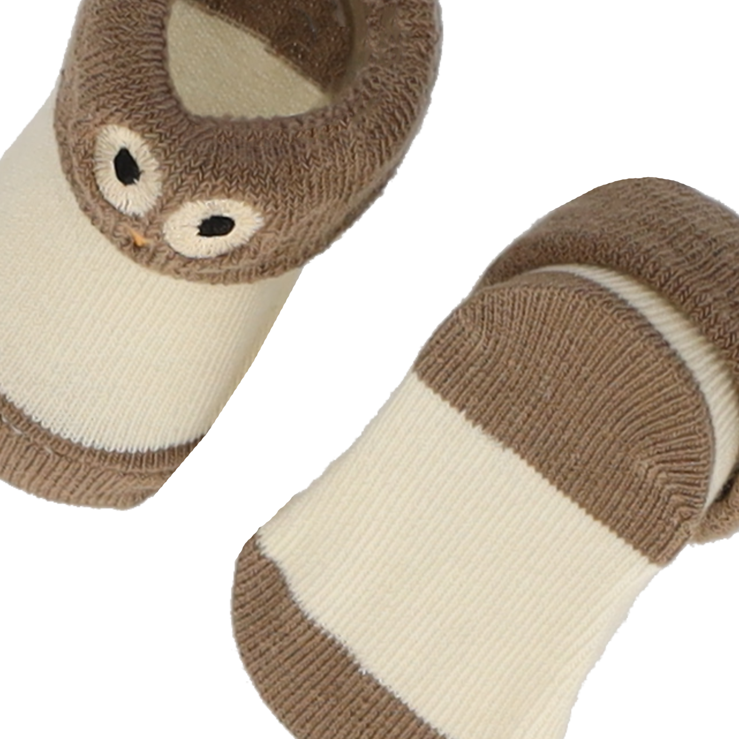 Apollo Neugeborenen-Geschenkset , Babyset, Eule, Lätzchen, Ring, Söckchen