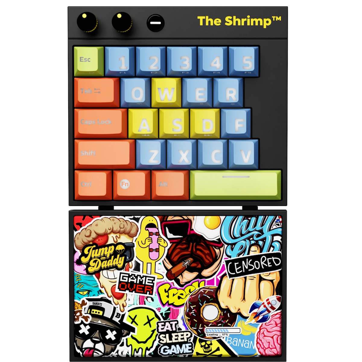The Shrimp Model 1 mekanisk gamingtastatur (bomber)