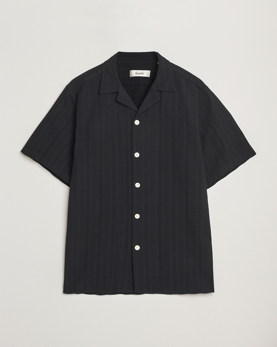 Forét Peer Short Sleeve Shirt Black