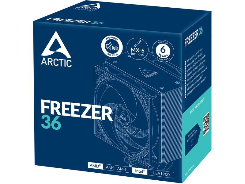 Arctic Cooling Freezer 36 Multikompatibler Tower CPU-Kühler