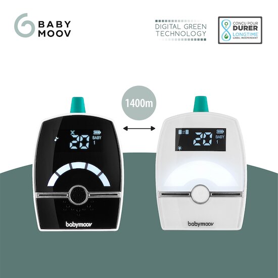Babyphone Premium Care   Blanc/noir        de               Babymoov