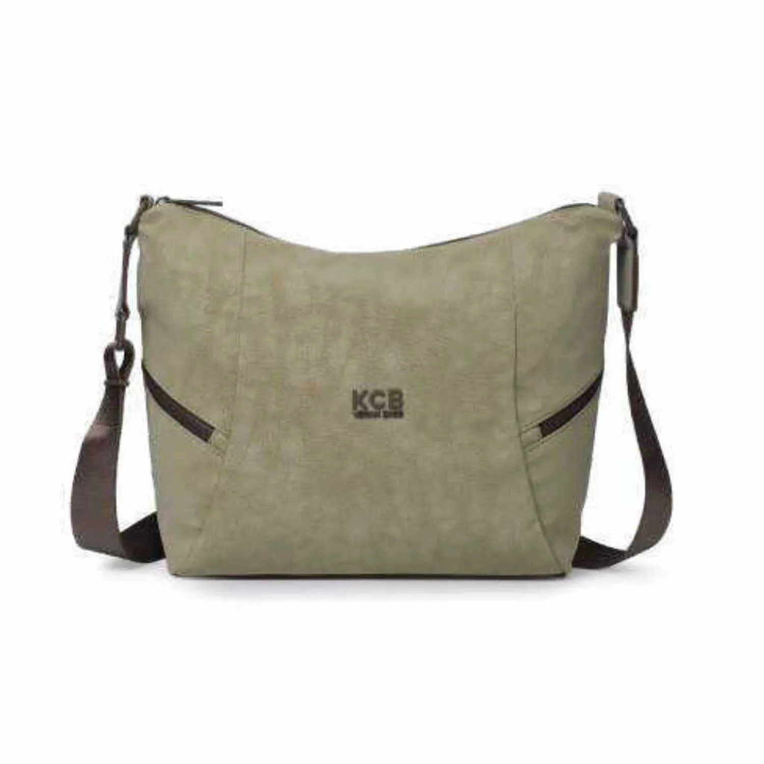 KCB VEGAN BAGS Beuteltasche Khaki Textil