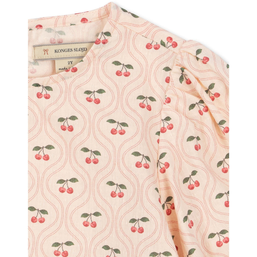 Køb Konges Sløjd Cherry Pink Motif Cianna Bluse GOTS