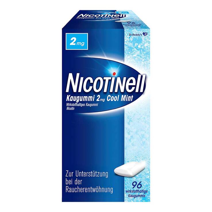 NICOTINELL Kaugummi 2 mg Cool Mint (Minz-Geschmack), 96 St