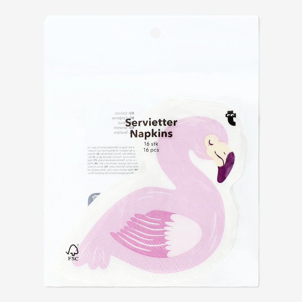 Flamingo servietter. 16 stk