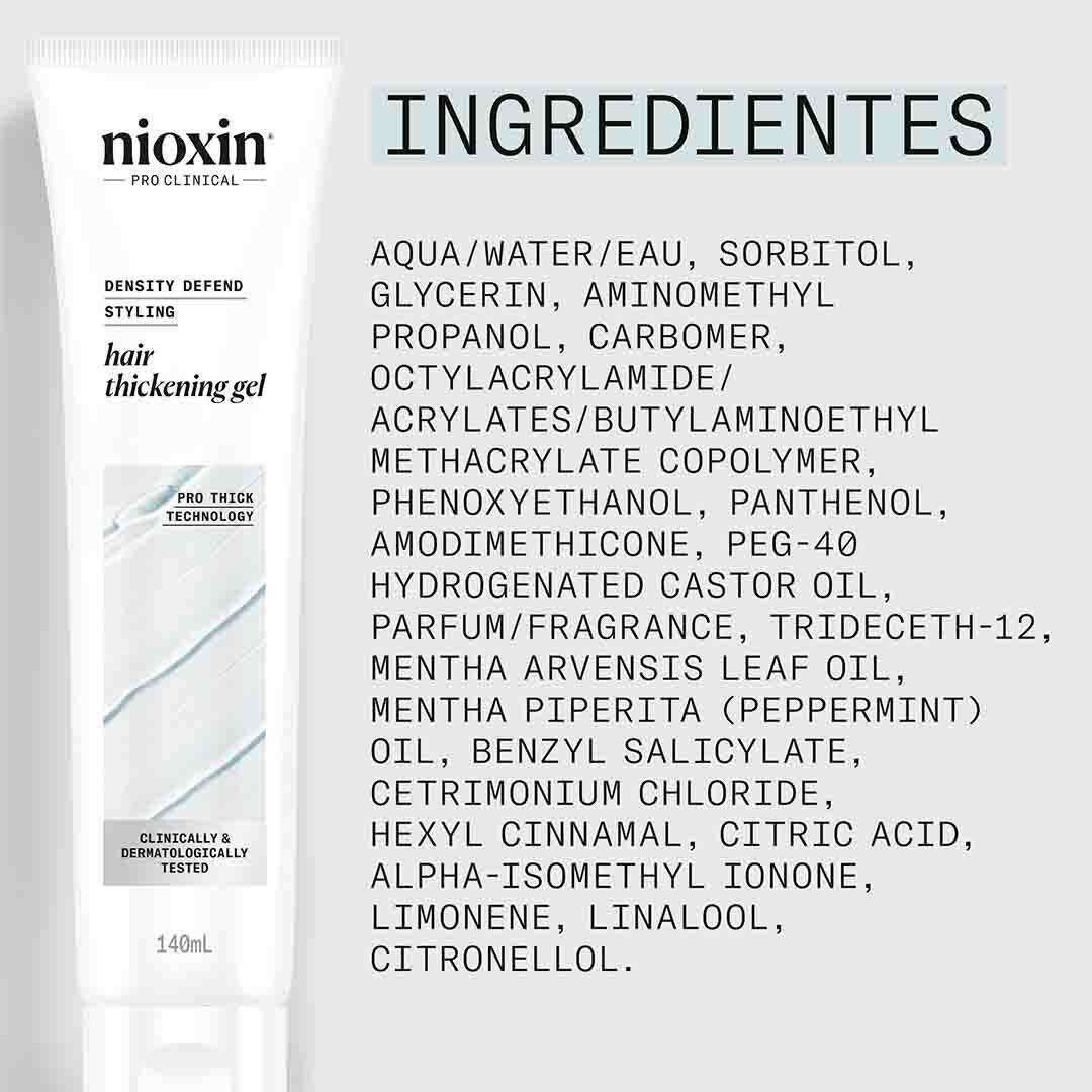 Nioxin Styling Density Defend Gel Espessador Capilar - 140ml
