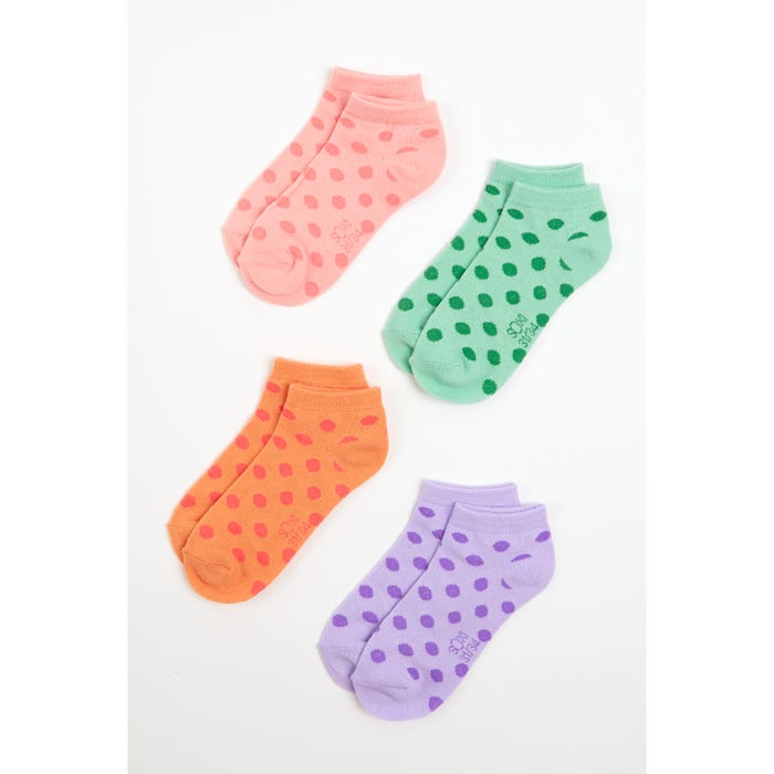 sOxi-Kids 4-pack sneakersokken stippen - sOxi