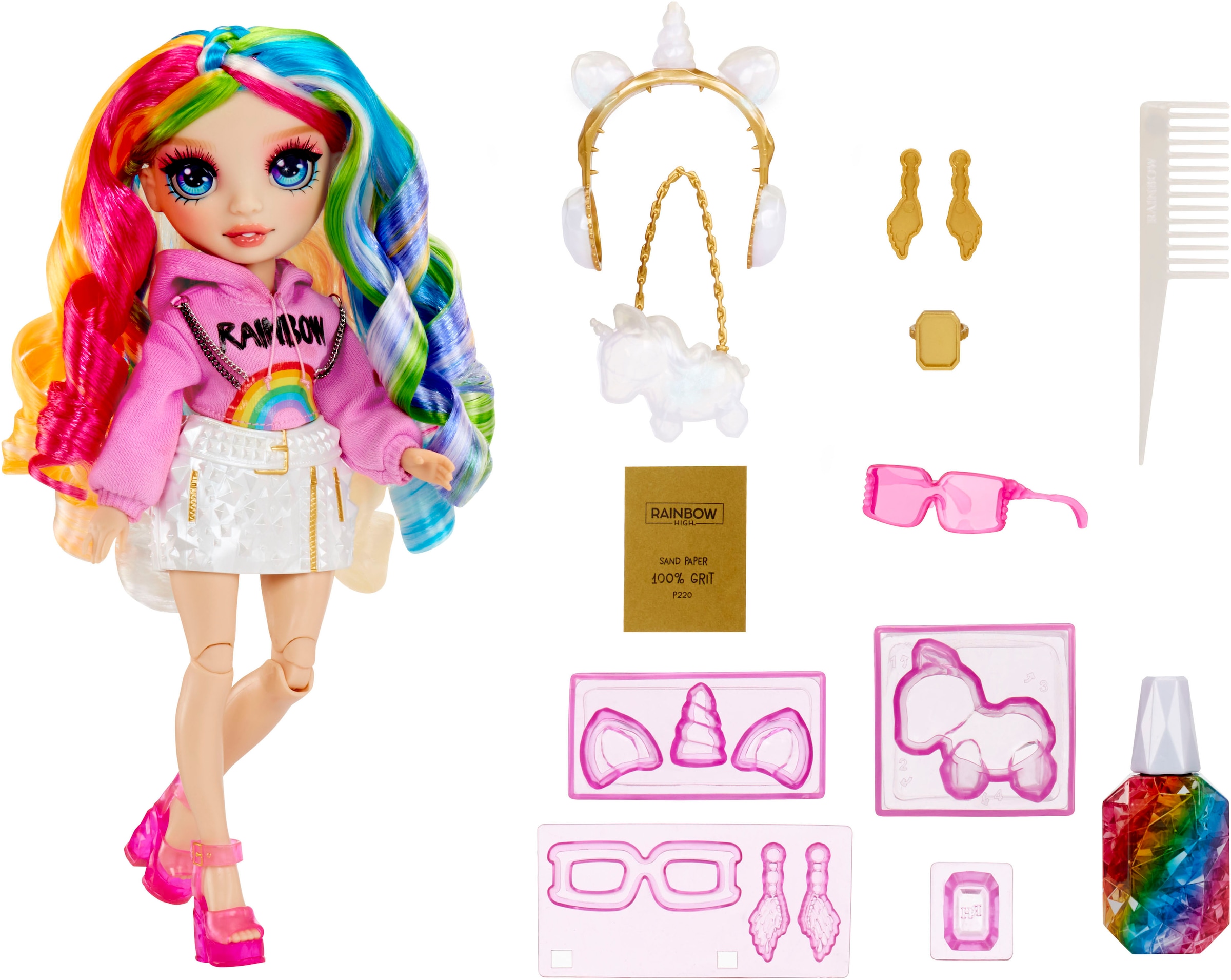RAINBOW HIGH Anziehpuppe »Creative Crystals Fashion Doll- Amaya«