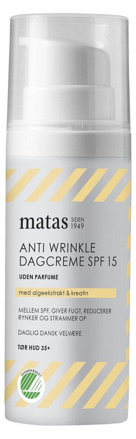 Matas Striber Anti Wrinkle Dagcreme SPF 15 til Tør Hud Uden Parfume 50 ml