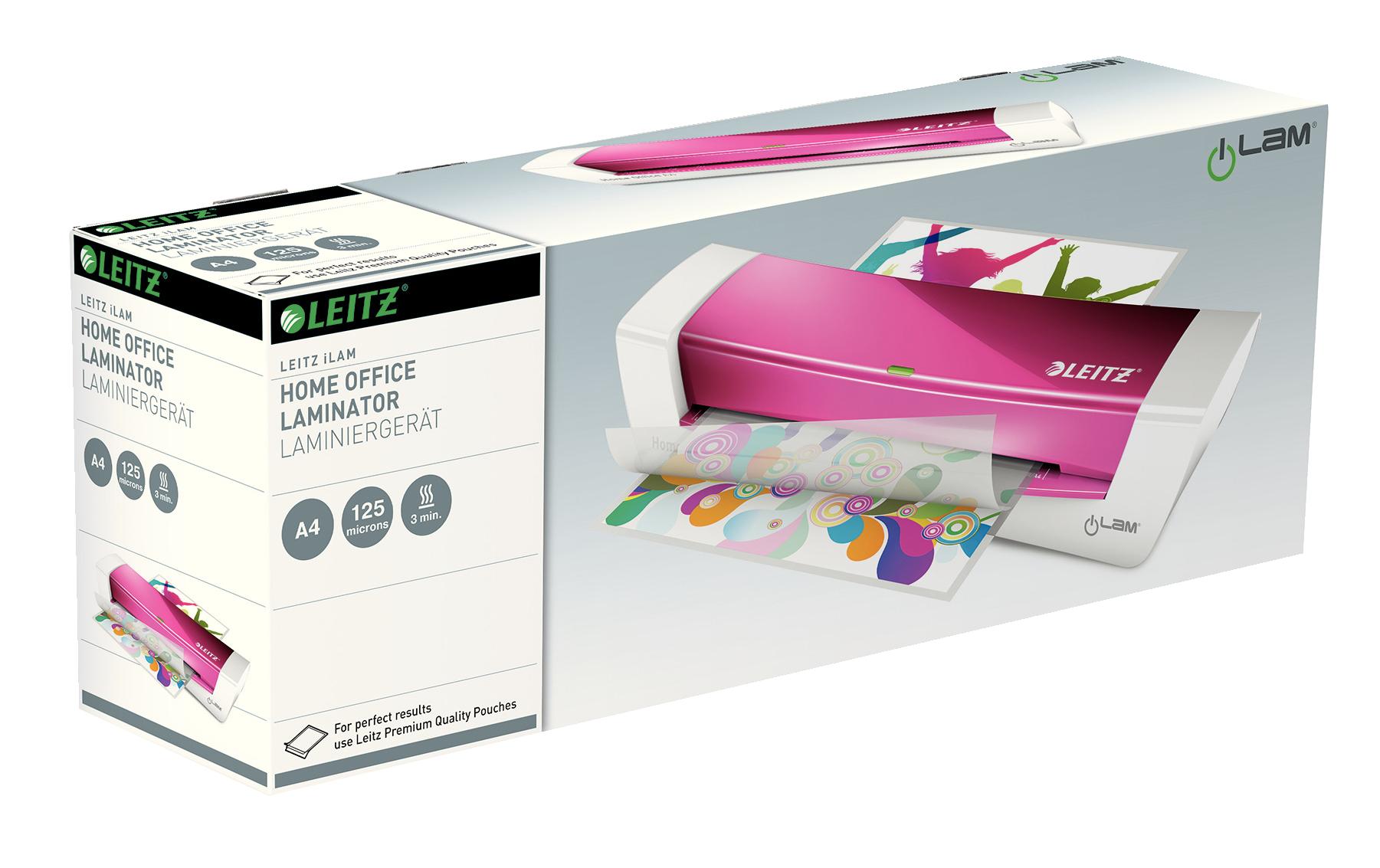 Laminiergerät iLAM Home Office A4 125 µm PinkLaminiergerät für Zuhause
