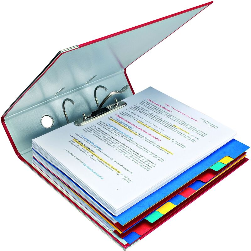 Classeur à levier plastifié Leitz 180° A4 - Dos 8 cm