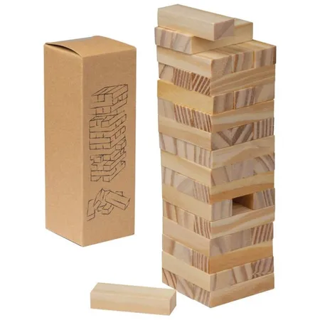 Livepac Office Wackelturm-Spiel /aus Holz, 54-teilig