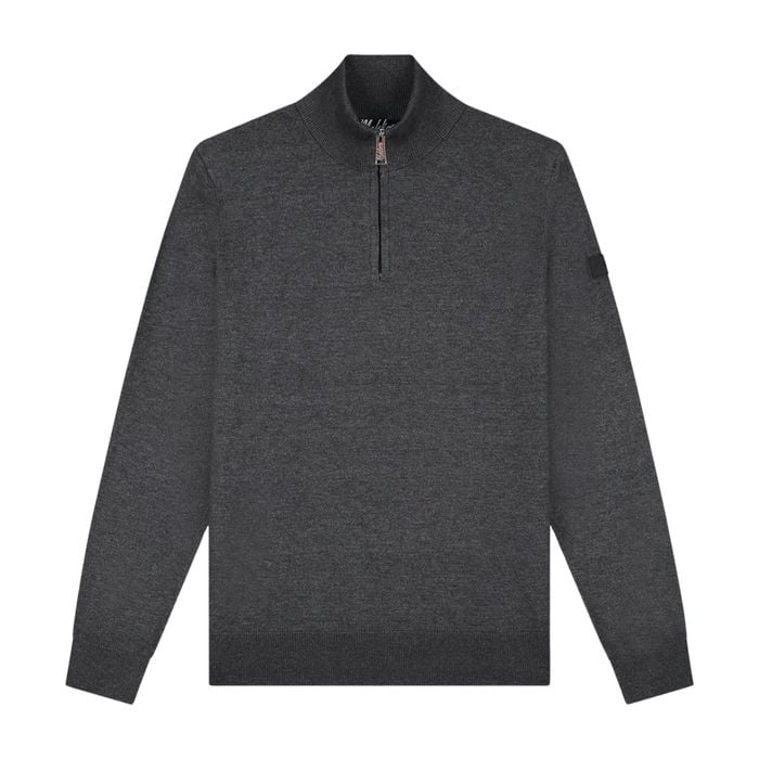 Malelions Knitted 1/4 Zip Sweater Heren