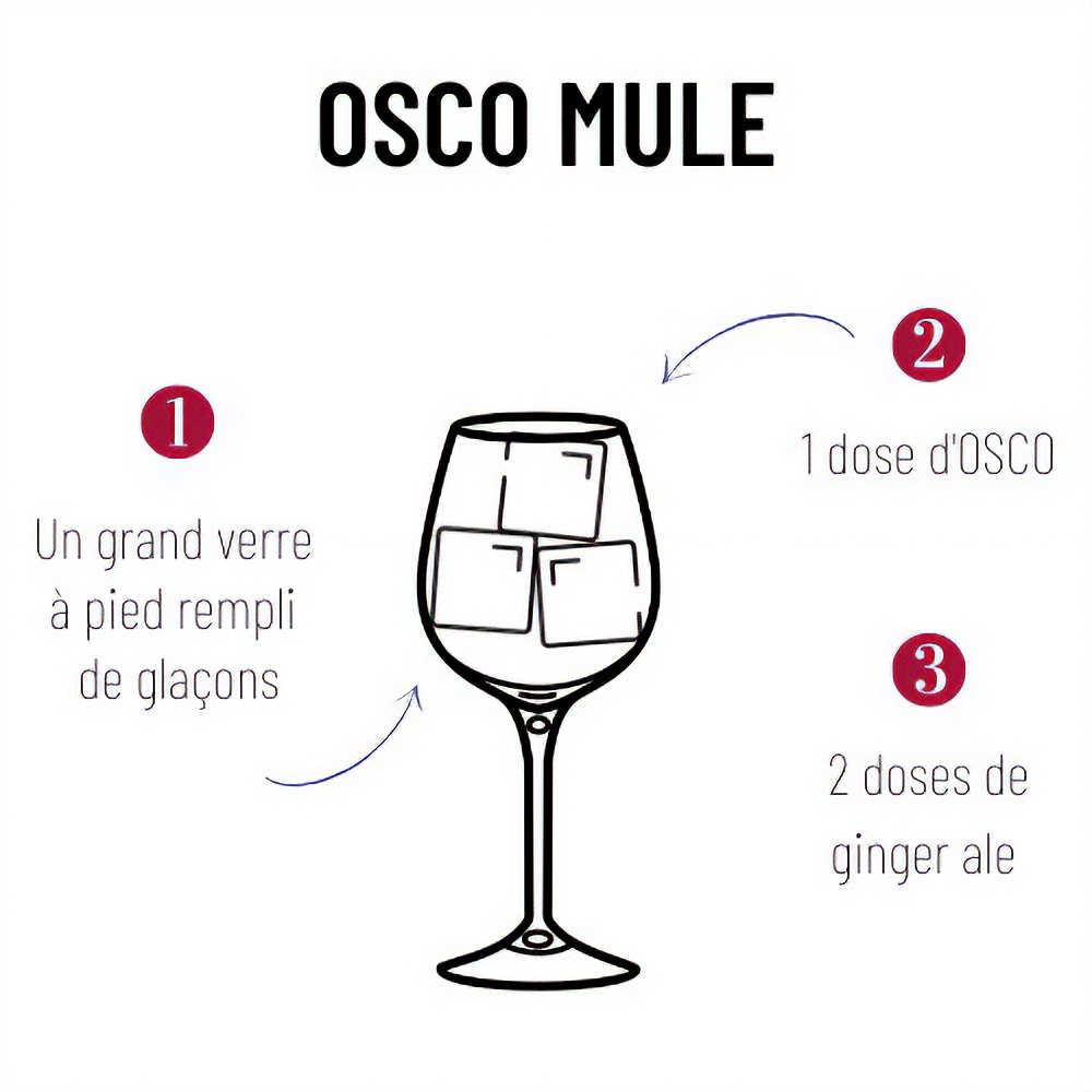 Osco Le Rouge Ardent - Base pour cocktails sans alcool bio