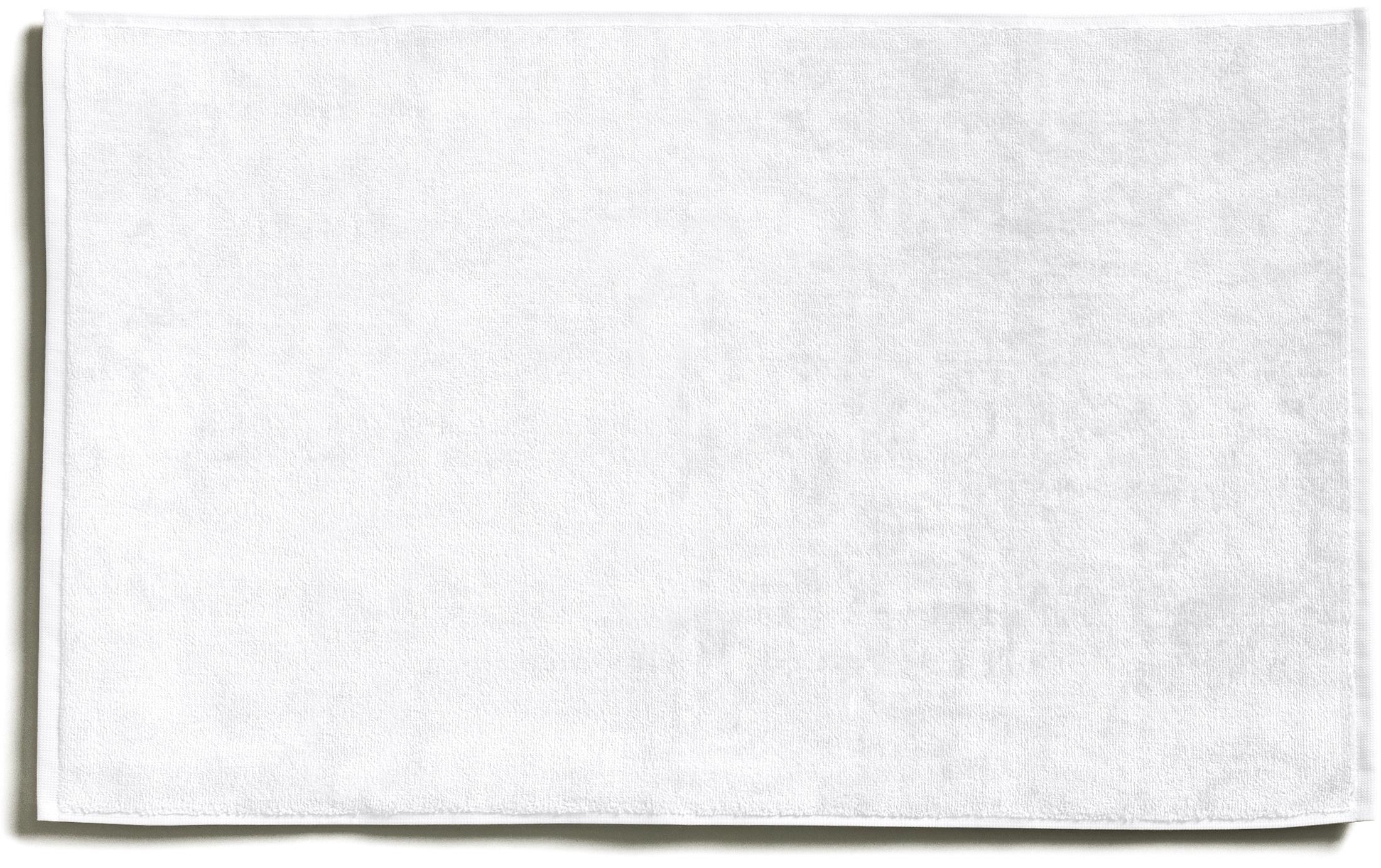 Badteppich Bamboo Luxe 50 x 80 cm, WeissZart glänzende Fussmatte