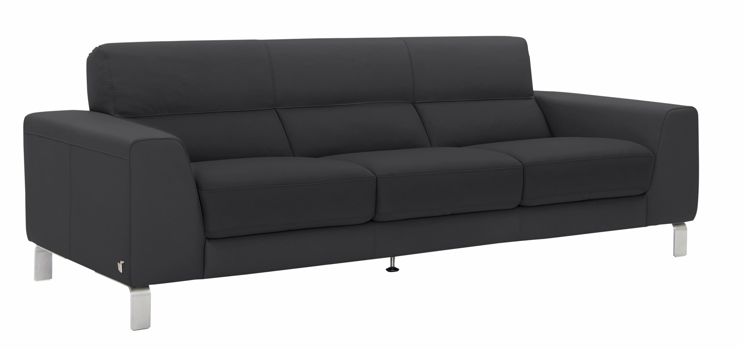CALIA ITALIA 3-Sitzer »Simon, toller Sitzkomfort, italienisches Designsofa« in zwei Lederqualitäten