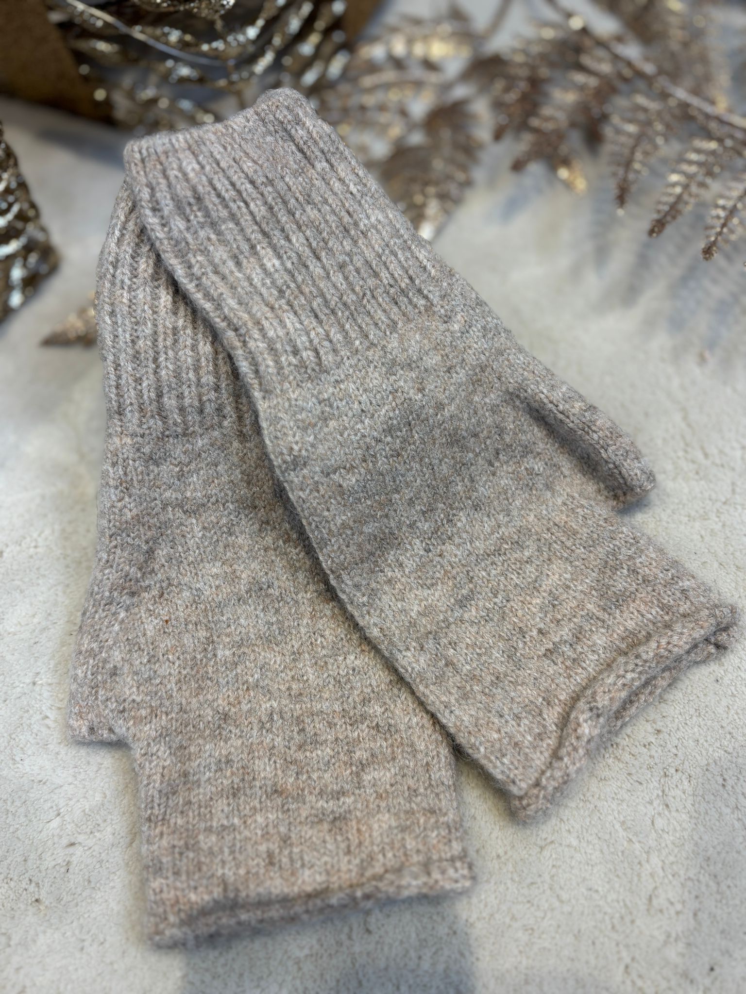Vingerloze Wanten - Taupe