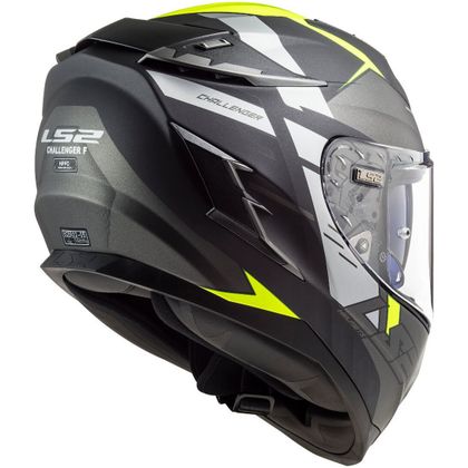 Casque LS2 FF327 CHALLENGER - ALLERT - Gris / Jaune