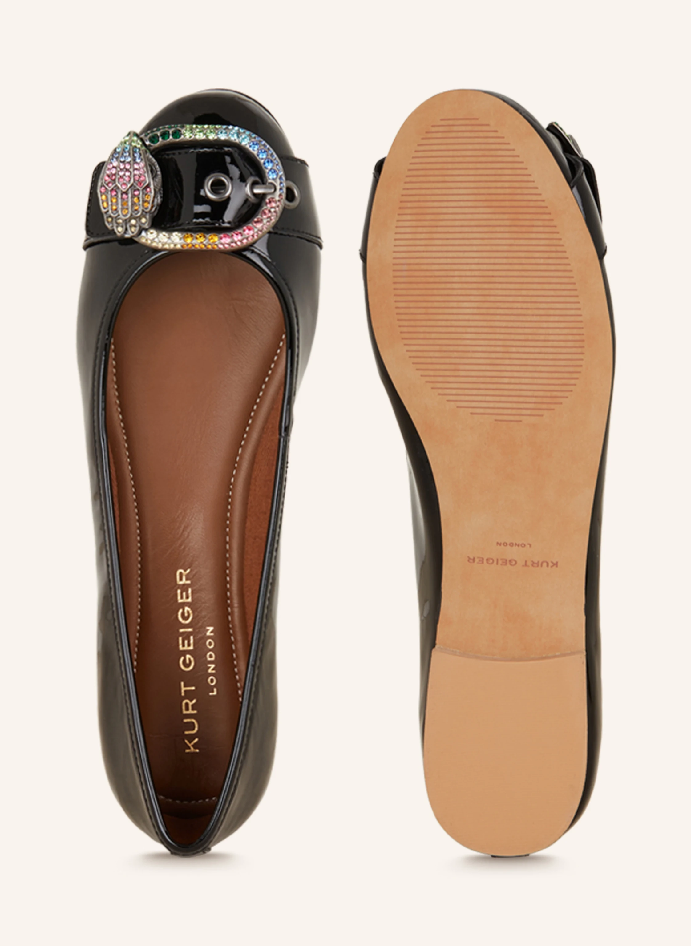 KURT GEIGER Ballerinas MAYFAIR mit Schmucksteinen