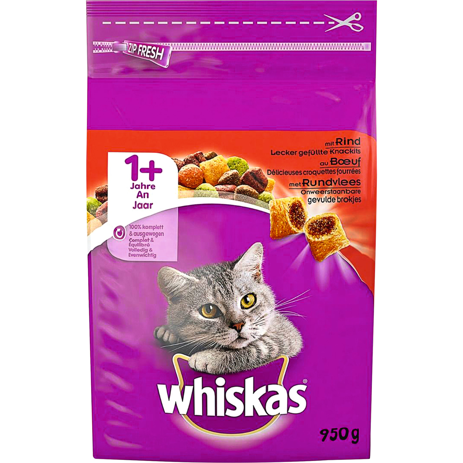 Whiskas 1+ Rind 950g