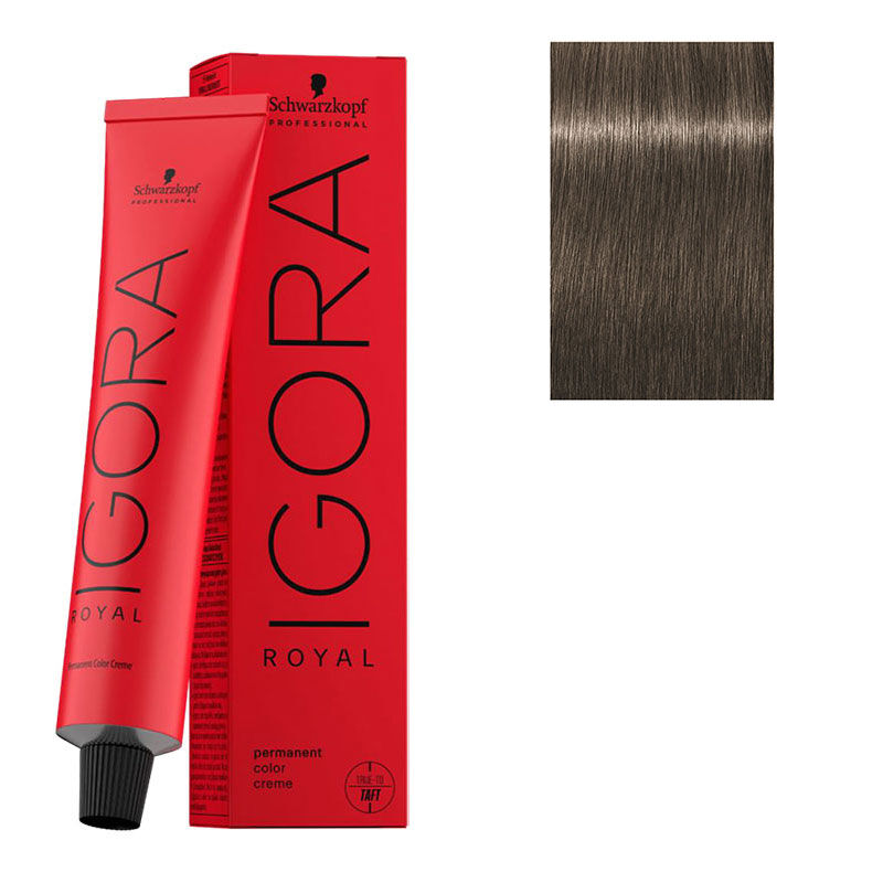 Coloration permanente Igora Royal 7-1 blond cendré