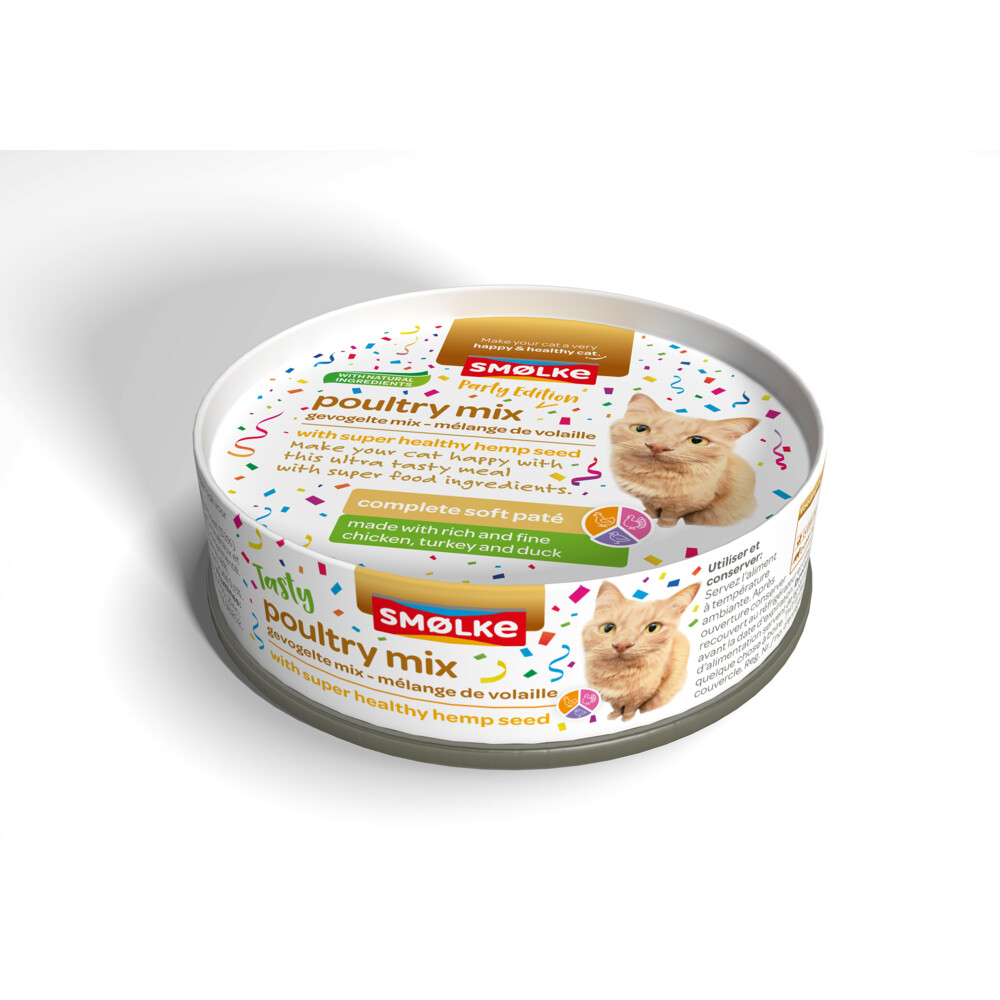 24x Smolke Kattenvoer Soft Paté Party Edition80 gr