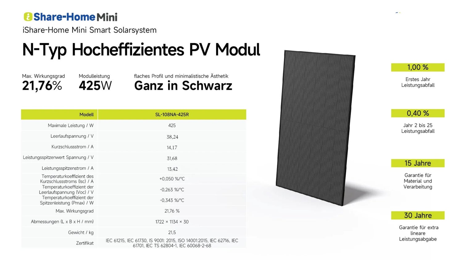 Slenergy 800 Watt balkonstroominstallatie inclusief standaard/beugel/verlengkabel/micro-omvormer met wifi