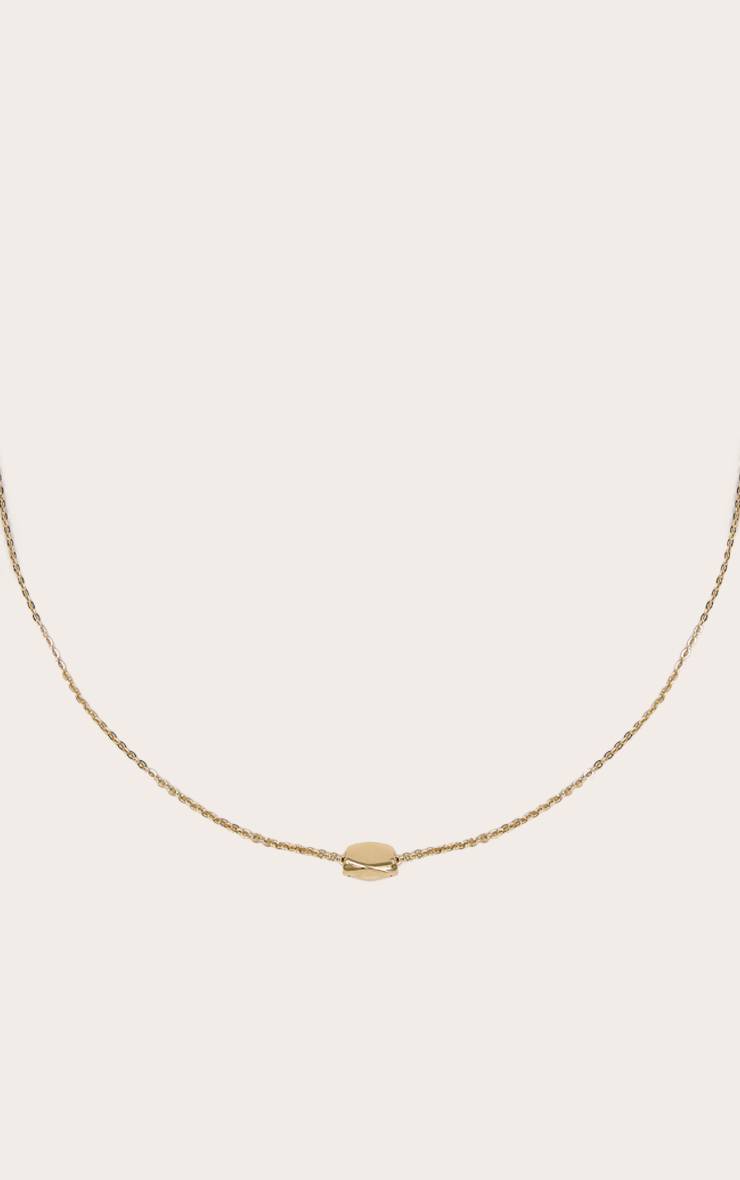 Doré Collier À Pendentif Détaillé