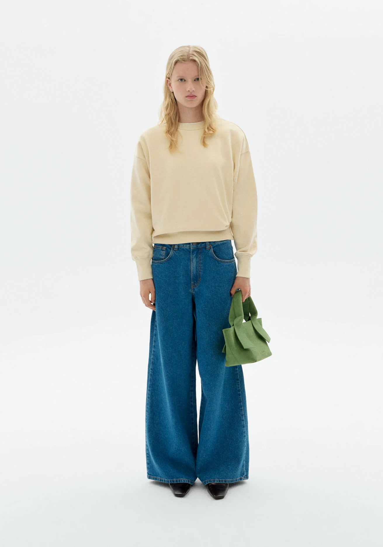 Thinking Mu Pullover Jodie Bird White
