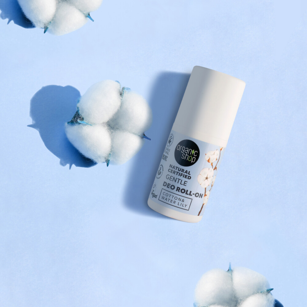 Organic Shop Deodorant Roller Cotton & Water Lily50 ml
