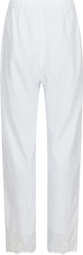 Neo Noir William Embroidery Pants White