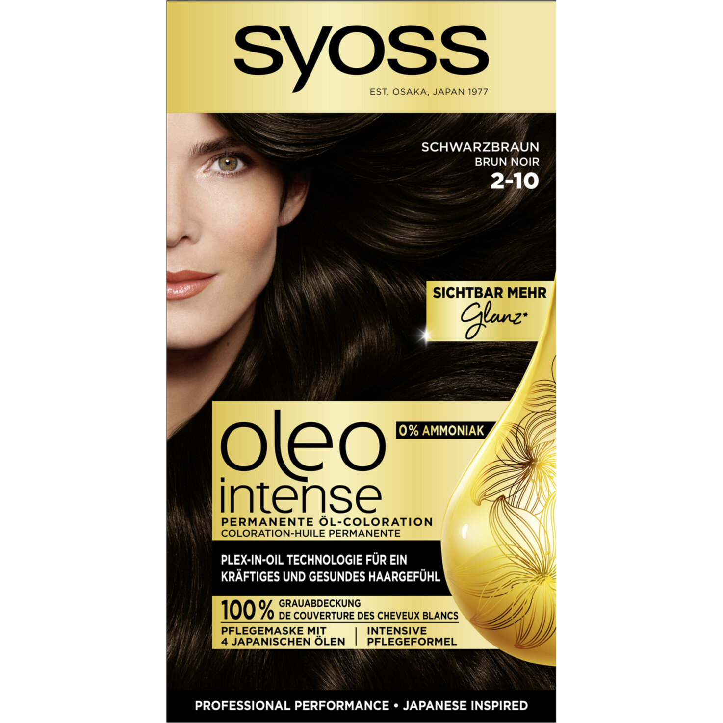 Syoss Oleo Intense Permanente Öl-Coloration 2-10 Schwarzbraun