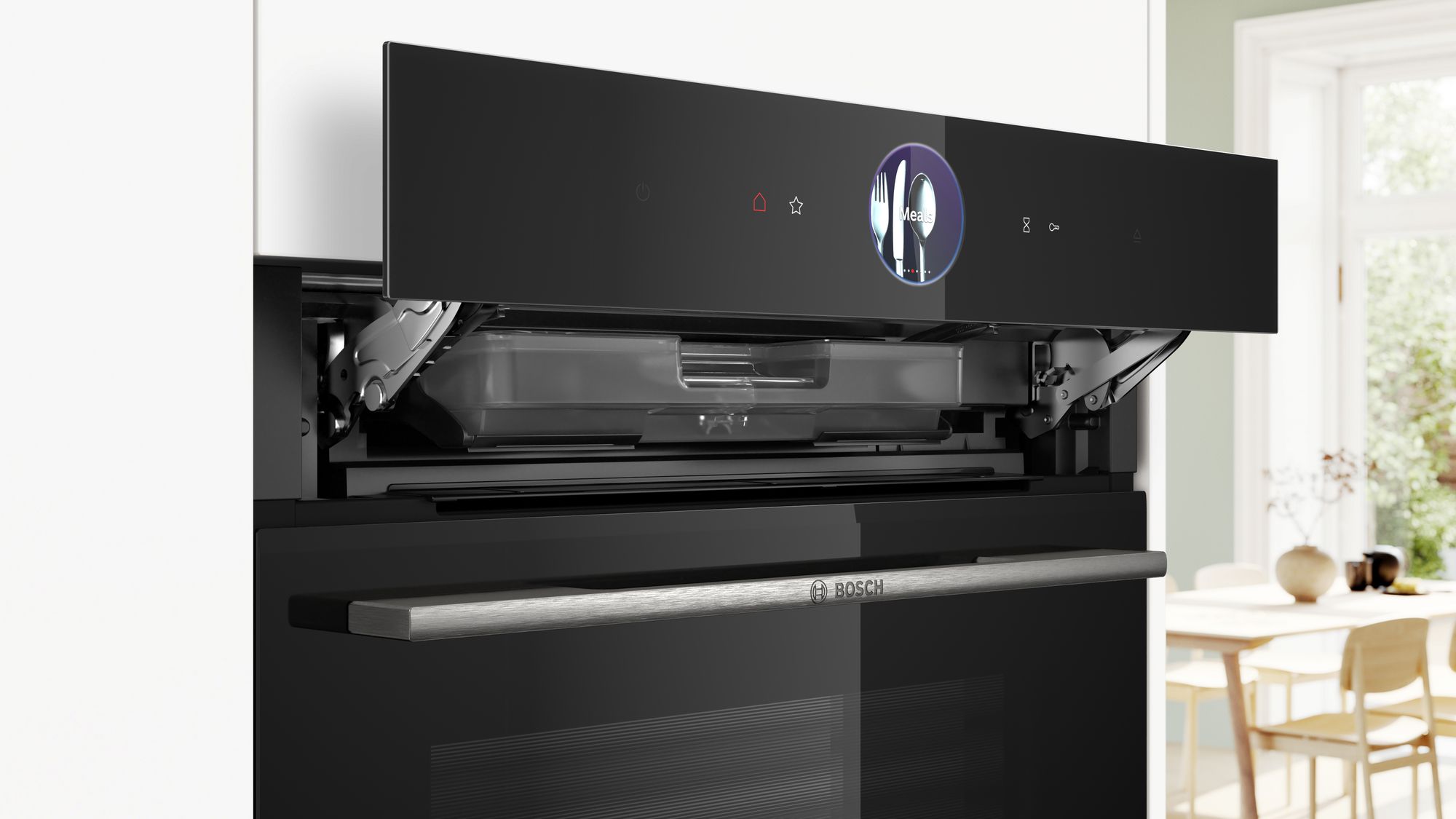 Forno a vapor Série 8, 60 x 60 cm, preto, HRG7361B1