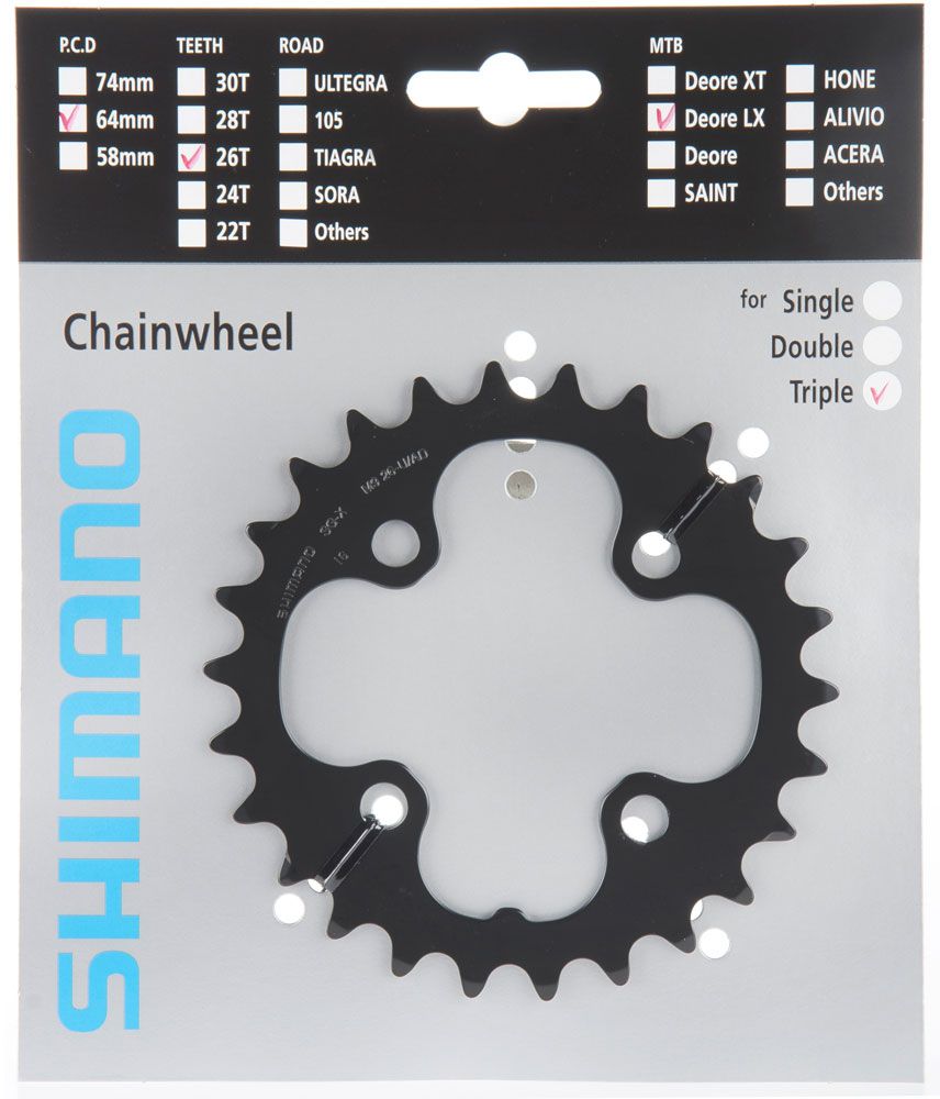 Shimano SLX Kettenblatt für FC-M661/670 26 Zähne kaufen | Bike-Discount