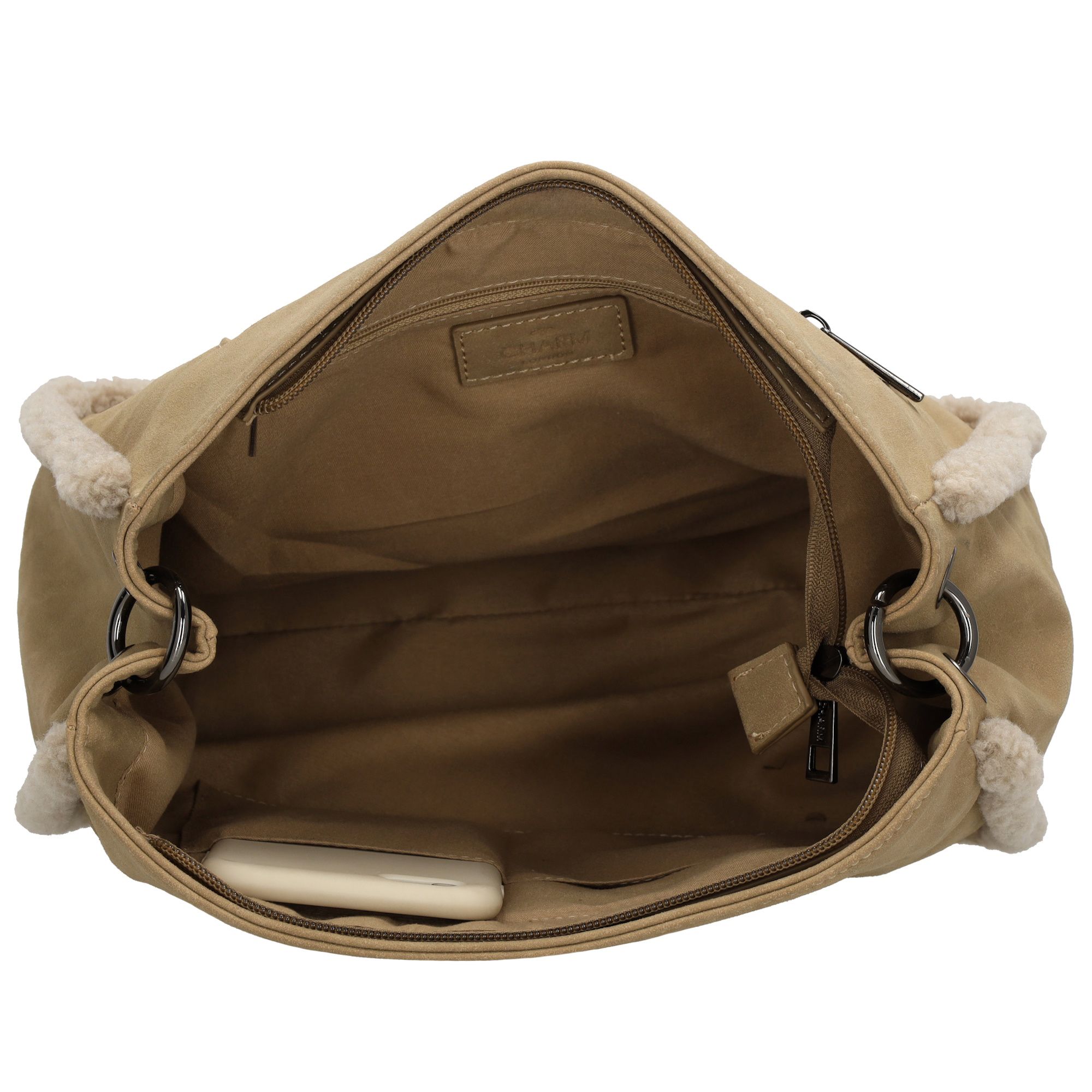 Charm London Newington Schoudertas Taupe