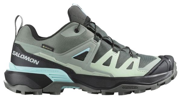 Chaussures de Randonnée Salomon X Ultra 360 GTX Gris/Vert Femme