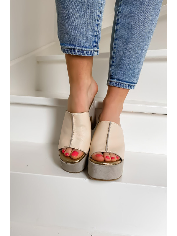 Semerdjian - Mules VALENTIA Beige