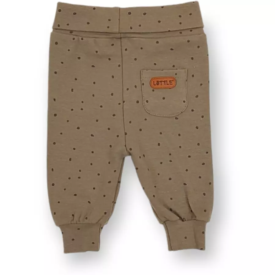 LITTLE Sweathose Dream Big dots khaki