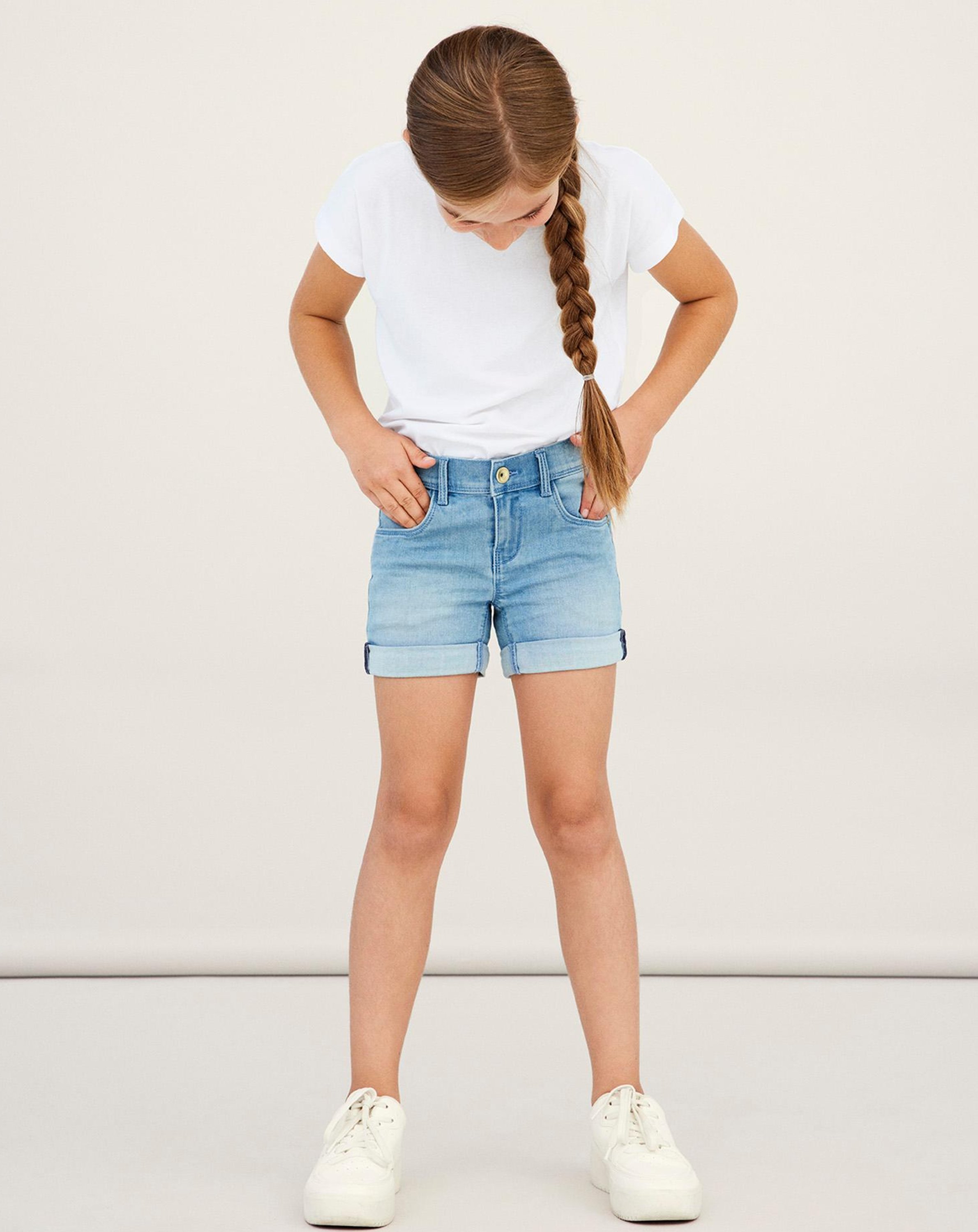 Jeans-Shorts NKFSALLI DNMTASI in light blue denim