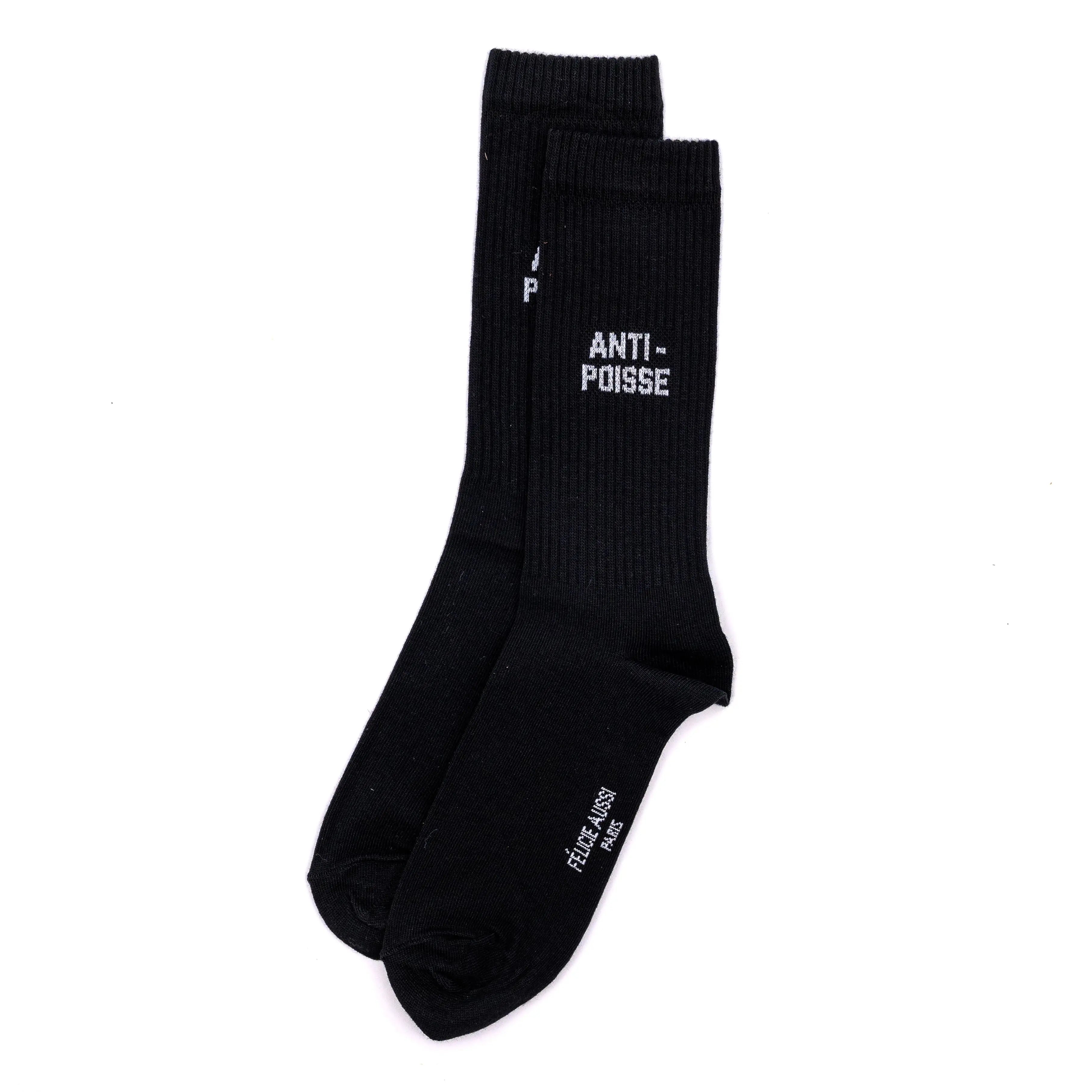Chaussettes ANTI-POISSE noires 40/45