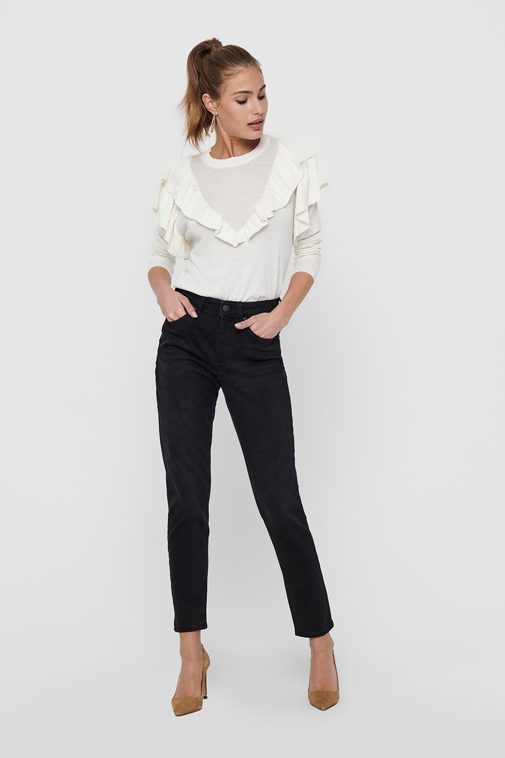 Calça jeans reta