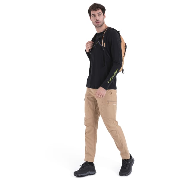 T-shirt randonnée ICEBREAKER M MERINO 150 TECH LITE III LS TEE PEAK GLOW BLACK
