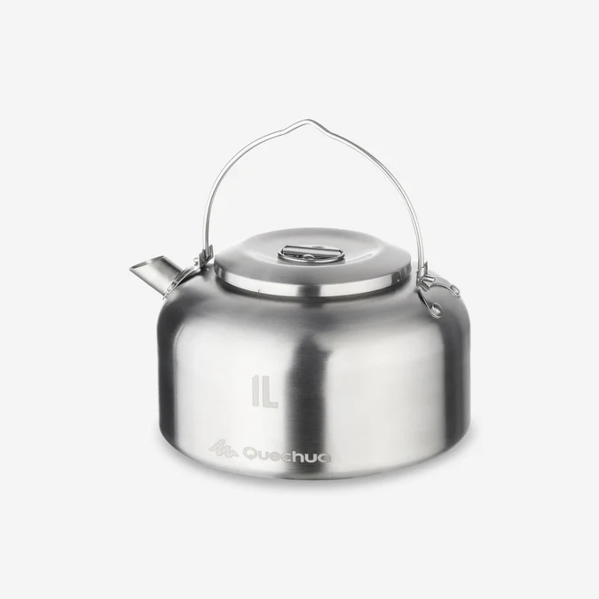 Decathlon Quechua - Chaleira de Camping Quechua MH500 de 1 L em Aço Inoxidável
