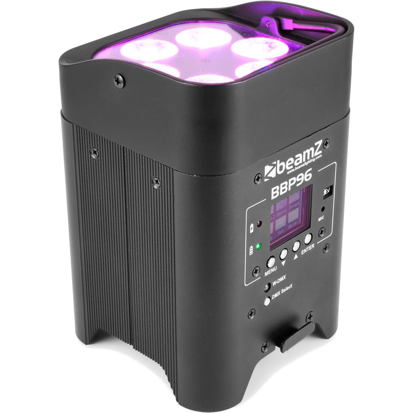 BeamZ BBP96 Battery Uplight Par 6x 12W