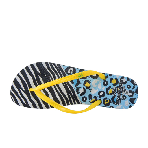 Chinelo de praia brasileiro, estampado, tamanho 21.