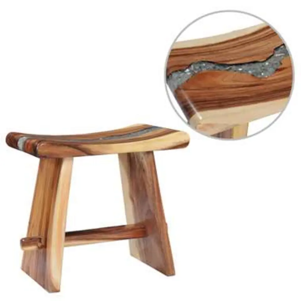 vidaXL - Kruk - Multikleur - Hout